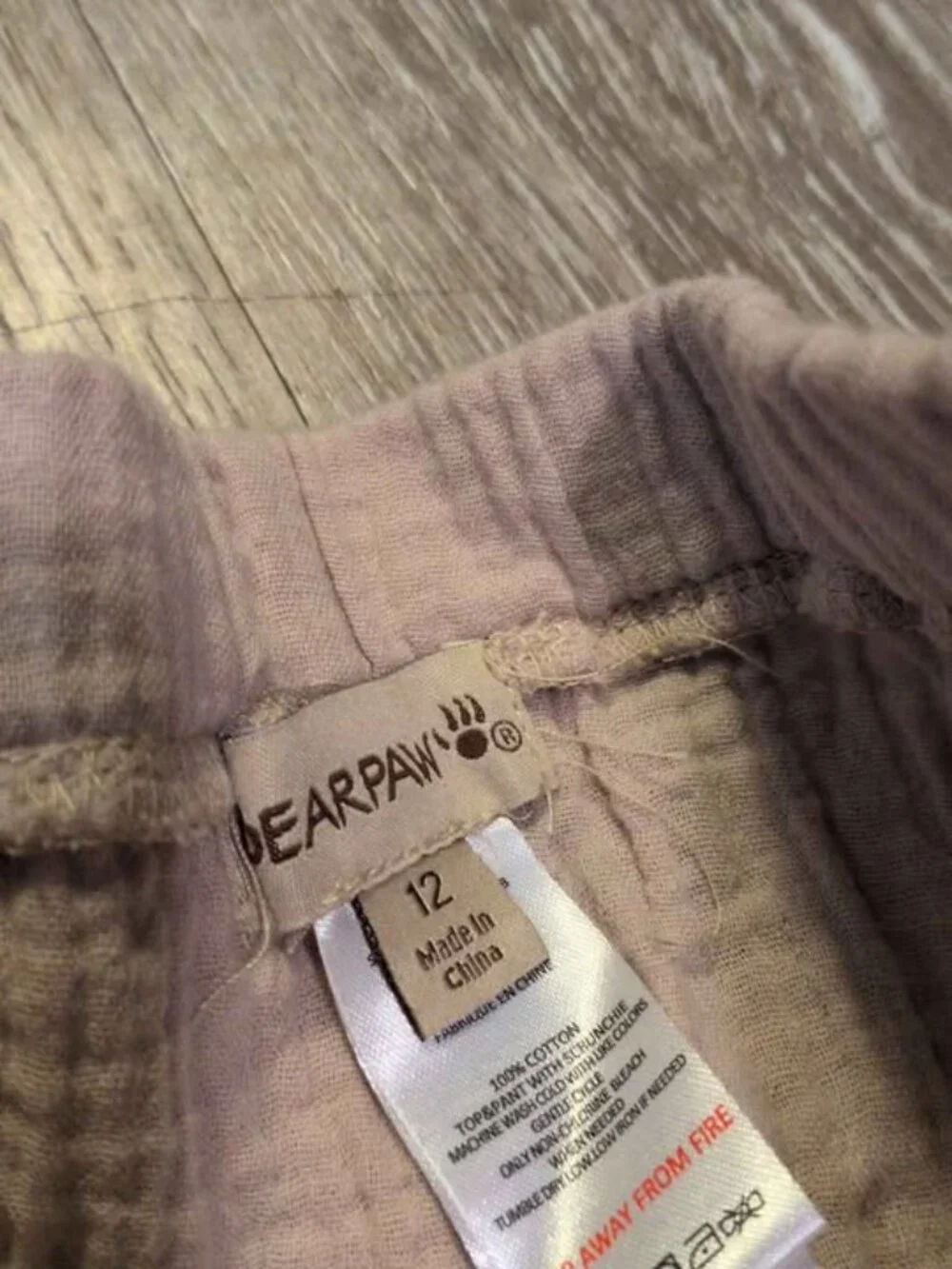 Bearpaw Girls Size 12 Gauze 2-Piece Set